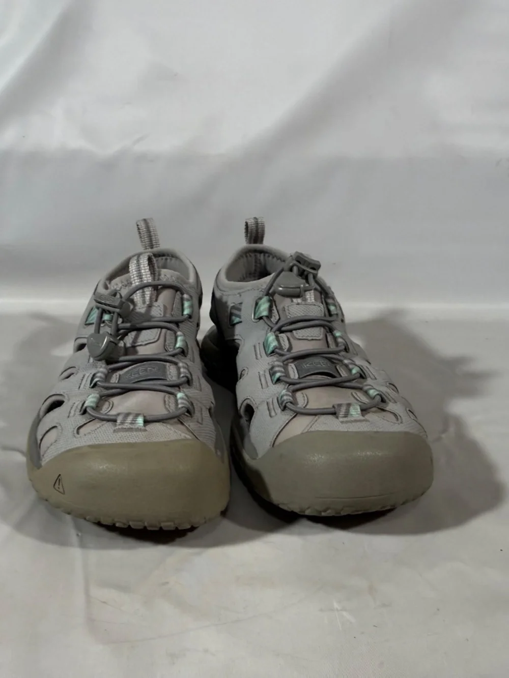 Keen SOLR Gray Mint Outdoor Sandals Water Hiking Sandals Women Size 7.5 EU 38